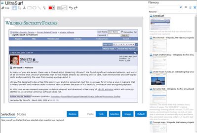 UltraSurf - Flamory bookmarks and screenshots