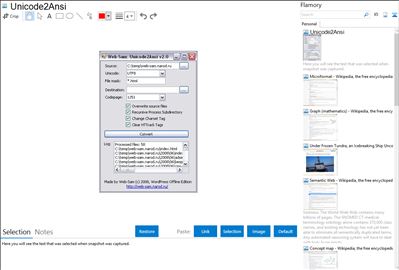 Unicode2Ansi - Flamory bookmarks and screenshots