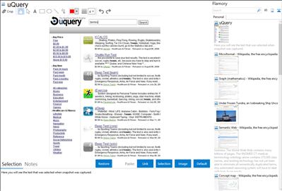 uQuery - Flamory bookmarks and screenshots