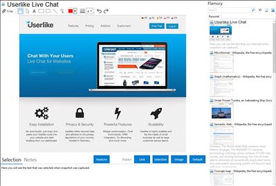 Userlike Live Chat - Flamory bookmarks and screenshots