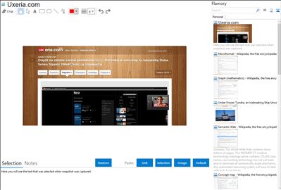 Uxeria.com - Flamory bookmarks and screenshots