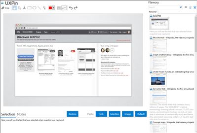 UXPin - Flamory bookmarks and screenshots