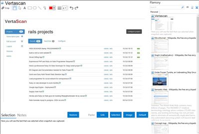 Vertascan - Flamory bookmarks and screenshots