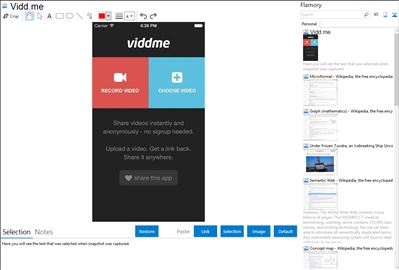 Vidd.me - Flamory bookmarks and screenshots