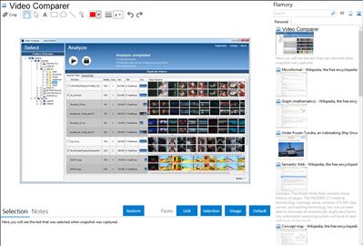 Video Comparer - Flamory bookmarks and screenshots