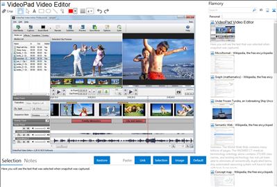 VideoPad Video Editor - Flamory bookmarks and screenshots