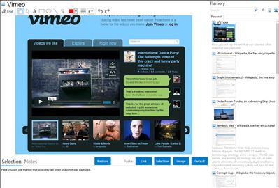 Vimeo - Flamory bookmarks and screenshots