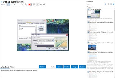 Virtual Dimension - Flamory bookmarks and screenshots