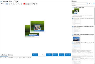 Visual Task Tips - Flamory bookmarks and screenshots