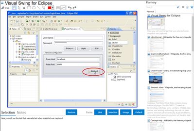Visual Swing for Eclipse - Flamory bookmarks and screenshots