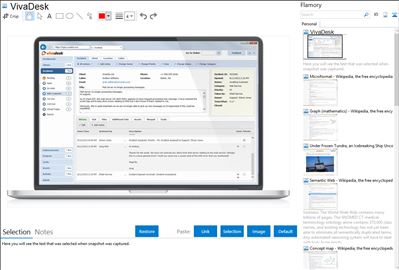 VivaDesk - Flamory bookmarks and screenshots