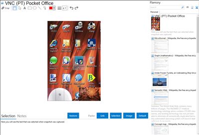 VNC (PT) Pocket Office - Flamory bookmarks and screenshots