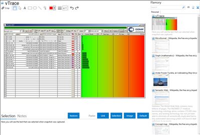 vTrace - Flamory bookmarks and screenshots