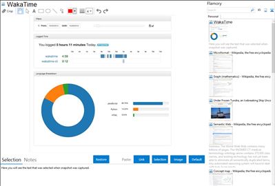 WakaTime - Flamory bookmarks and screenshots