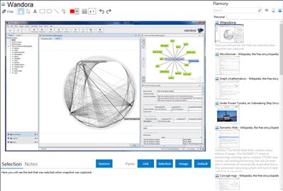 Wandora - Flamory bookmarks and screenshots