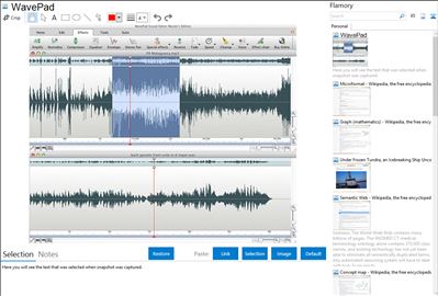 WavePad - Flamory bookmarks and screenshots