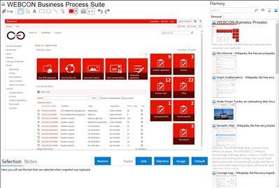 WEBCON Business Process Suite - Flamory bookmarks and screenshots