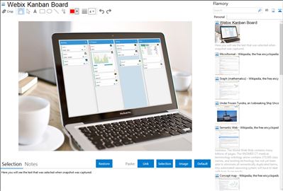 Webix Kanban Board - Flamory bookmarks and screenshots