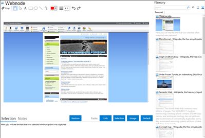 Webnode - Flamory bookmarks and screenshots