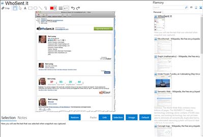 WhoSent.It - Flamory bookmarks and screenshots