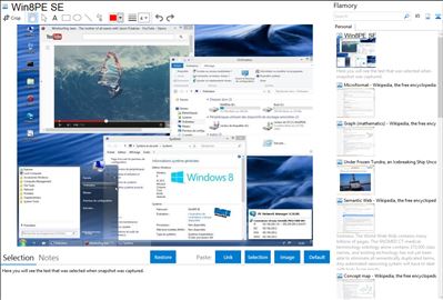 Win8PE SE - Flamory bookmarks and screenshots