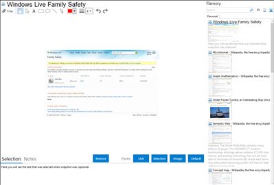 Windows Live Family Safety - Flamory bookmarks and screenshots