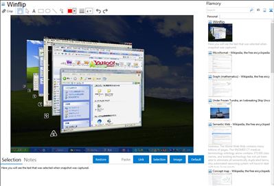 Winflip - Flamory bookmarks and screenshots