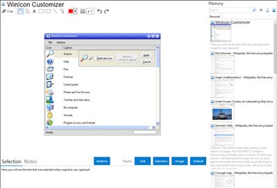 WinIcon Customizer - Flamory bookmarks and screenshots