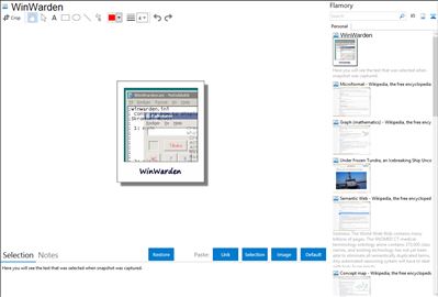 WinWarden - Flamory bookmarks and screenshots