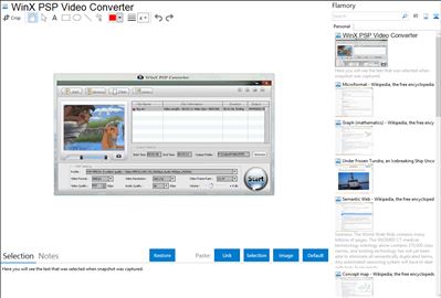 WinX PSP Video Converter - Flamory bookmarks and screenshots