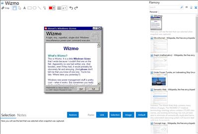 Wizmo - Flamory bookmarks and screenshots