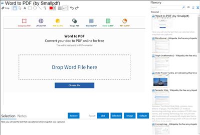 Word to PDF (by Smallpdf) - Flamory bookmarks and screenshots