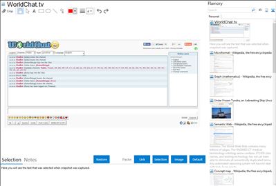 WorldChat.tv - Flamory bookmarks and screenshots