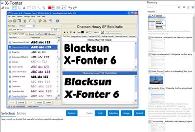 X-Fonter - Flamory bookmarks and screenshots