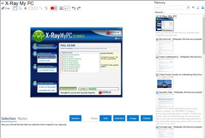 X-Ray My PC - Flamory bookmarks and screenshots