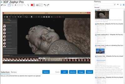 3DF Zephyr Pro - Flamory bookmarks and screenshots