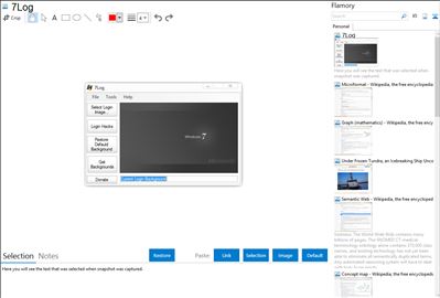 7Log - Flamory bookmarks and screenshots