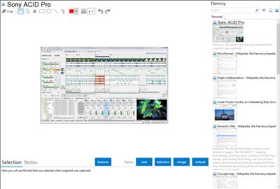Sony ACID Pro - Flamory bookmarks and screenshots