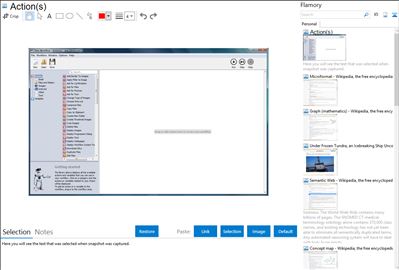 Action(s) - Flamory bookmarks and screenshots