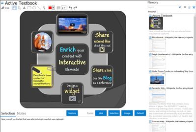 Active Textbook - Flamory bookmarks and screenshots