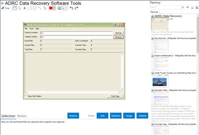 ADRC Data Recovery Software Tools - Flamory bookmarks and screenshots