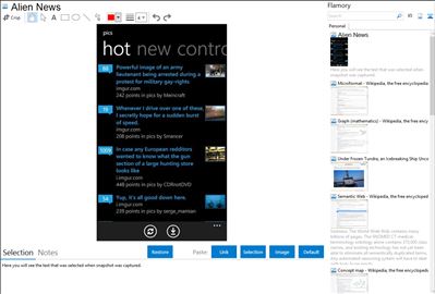 Alien News - Flamory bookmarks and screenshots
