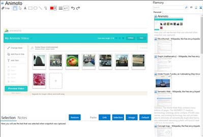 Animoto - Flamory bookmarks and screenshots