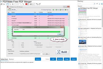 PDFMate Free PDF Merger - Flamory bookmarks and screenshots