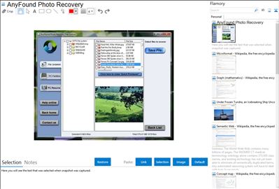 AnyFound Photo Recovery - Flamory bookmarks and screenshots