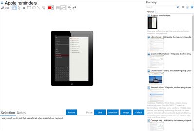 Apple reminders - Flamory bookmarks and screenshots