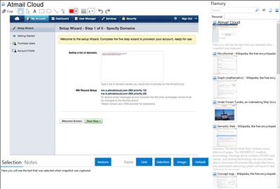 Atmail Cloud - Flamory bookmarks and screenshots