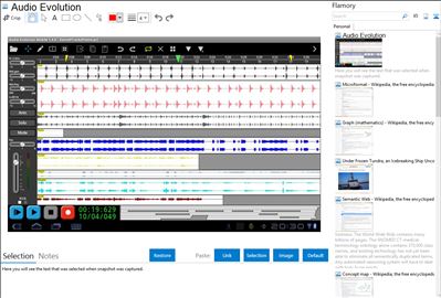 Audio Evolution - Flamory bookmarks and screenshots