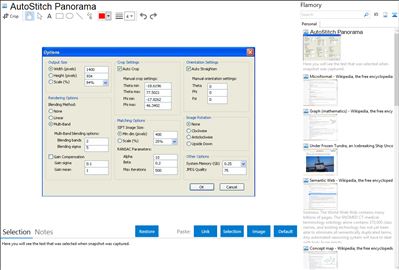 AutoStitch Panorama - Flamory bookmarks and screenshots