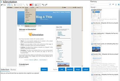 b2evolution - Flamory bookmarks and screenshots